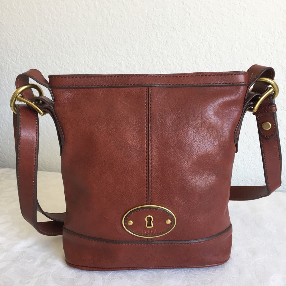 Fossil brown crossbody bag